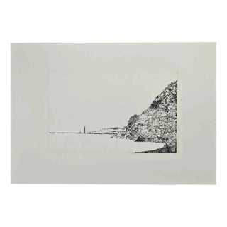 Giovanni Omiccioli, Seascape, Etching, 1970s For Sale