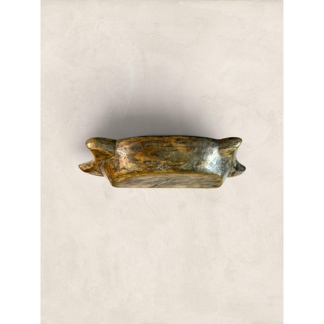 Antique English Hand-Hewn Oak Dough Bowl Trencher For Sale - Image 10 of 11
