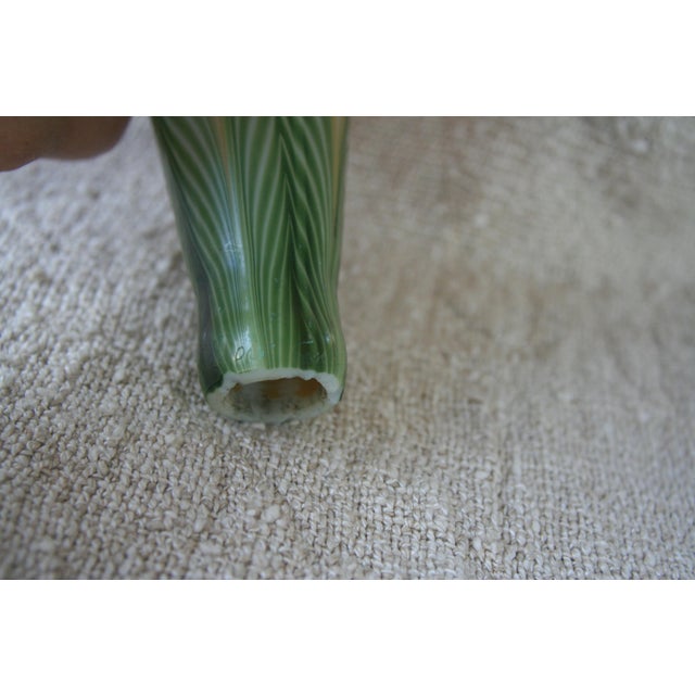 Art Nouveau 1980s Lundberg Studios Floral Glass Shade For Sale - Image 3 of 7