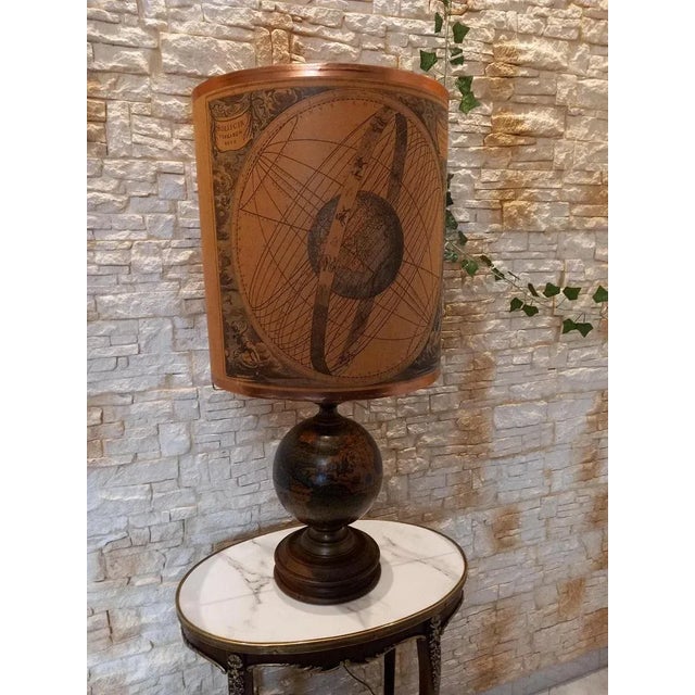 Vintage Globe Table Lamp For Sale - Image 3 of 12