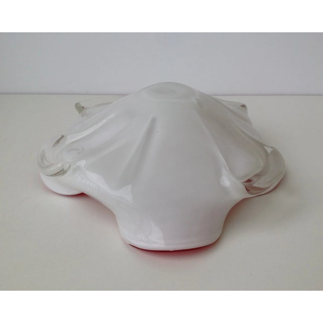 Italian Murano Large Sommerso Triple Cased Bowl For Sale - Image 10 of 11