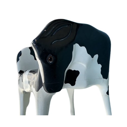 Contemporary 1990s Vermont Sled Co, "Heifer Chair", Painted and Wood Cow Chair For Sale - Image 3 of 7