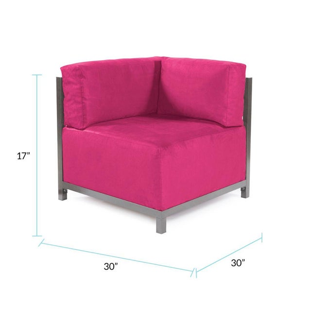 Axis Corner Chair Regency Fuchsia Titanium Frame For Sale In Chicago - Image 6 of 7