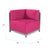 Axis Corner Chair Regency Fuchsia Titanium Frame For Sale In Chicago - Image 6 of 7