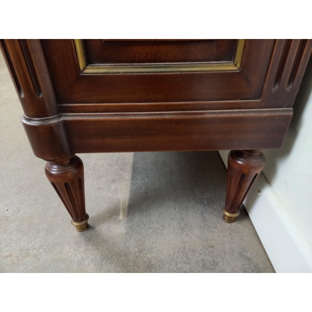 Metal Louis XVI Mahogany Showcase, 1950s For Sale - Image 7 of 18