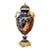French Porcelain Vase – Blue Romantic Couple With Gold Leaf & Bronze Details For Sale