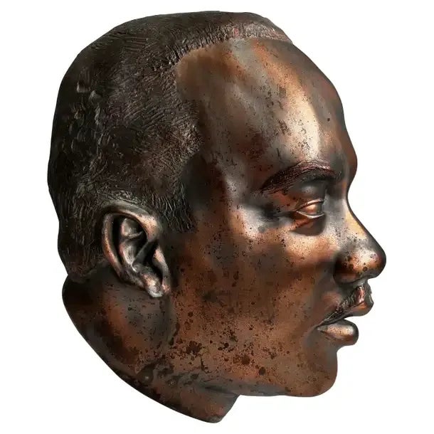 Vintage Martin Luther King Jr. Cast Metal Plaque For Sale - Image 10 of 10