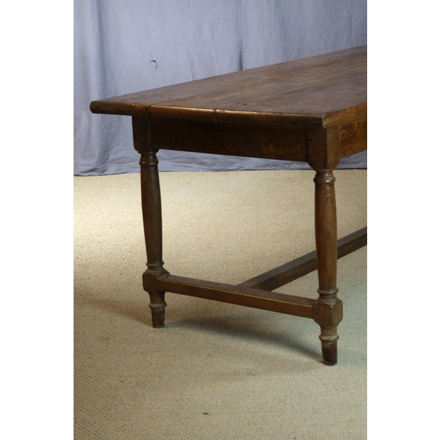 Brown Antique Dining Table in Oak, 1890s For Sale - Image 8 of 12