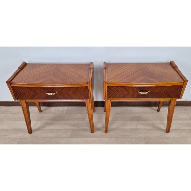 Vintage Art Deco Nightstands, 1940, Set of 2 For Sale - Image 10 of 18