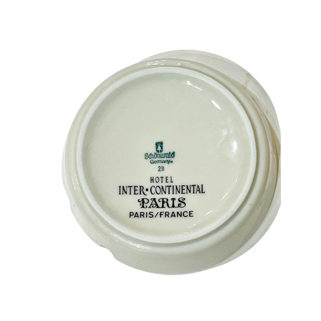 Vintage ashtray from the iconic Interior Continental hotel in Paris. Beautifully marked on the back.