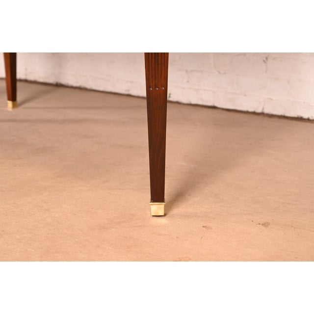 Kindel Furniture French Regency Louis XVI Cherry Wood Extension Dining Table, Newly Refinished For Sale - Image 12 of 15