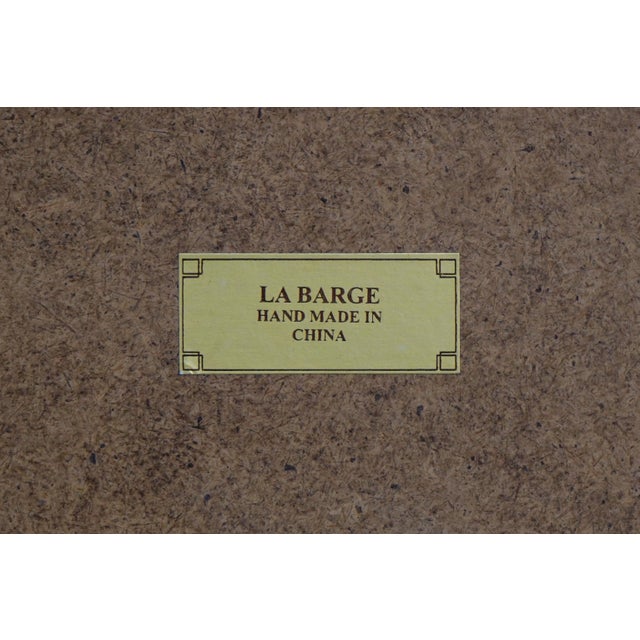 Labarge Regency Style Black & Gold Wall Mirror For Sale - Image 10 of 10