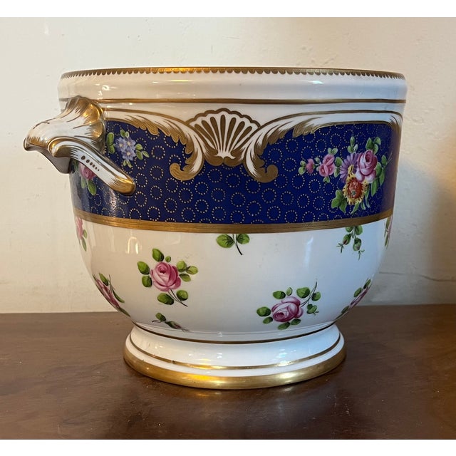 Antique 18th Century French Louis XV Sevres Porcelain Cachepot or Bottle Cooler For Sale In New York - Image 6 of 13