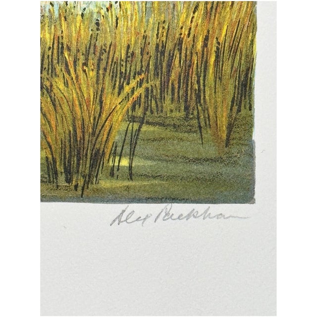 Delve into the serene beauty of British artist Alex Packham's artist's proof, featuring a breathtaking mill near the...