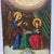 19th Century Greek Orthodox Annunciation Archangel Gabriel and Virgin Mary Icon Painting on Wood Block For Sale - Image 4 of 10