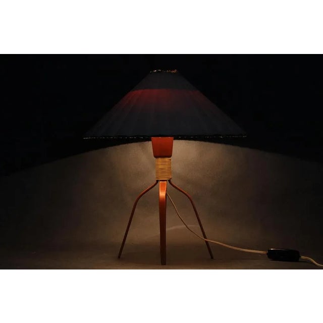 Wooden Table Lamp, Former Czechoslovakia, 1960s For Sale - Image 15 of 16