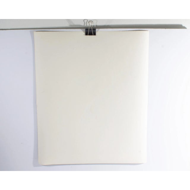 Paper 1980s Signed Abstract Mixed Media Painting by Harry Hilson For Sale - Image 7 of 8