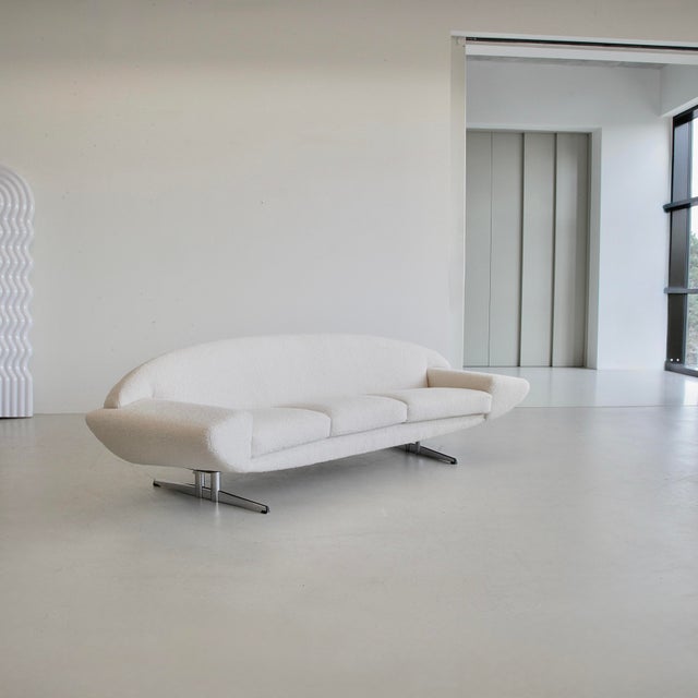 1960s Curved Capri 3-Seater Sofa by Johannes Andersen for AB Trensums Fåtöljfabrik, 1965 For Sale - Image 5 of 8
