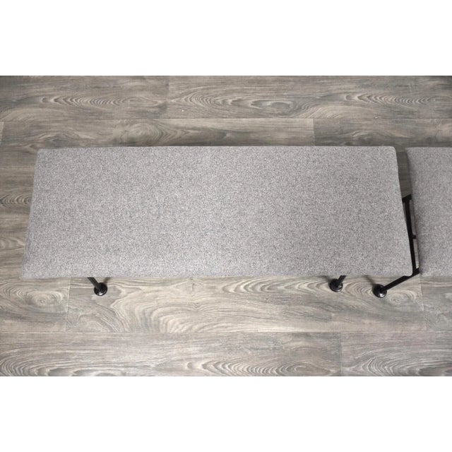 1950s 1950s Lee Woodard Iron Bench For Sale - Image 5 of 10