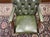 English Chesterfield Green Office Chair For Sale - Image 6 of 8