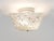 Introducing a charming Mid-Century flush mount or ceiling lamp. Crafted with a square lampshade from textured melting...