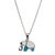 Metal Sterling Silver Turquoise Elephant Necklace For Sale - Image 7 of 7