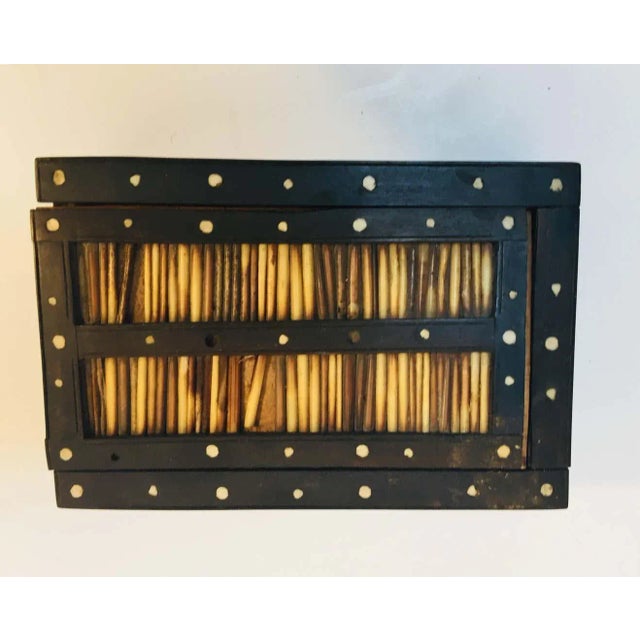 1920s Antique Anglo Indian Box Handcrafted with Porcupine Quills For Sale - Image 5 of 13