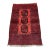 Vintage Red Afghan Bokhara Tribal Hand-Knotted Wool Rug - 4' X 6'5" For Sale