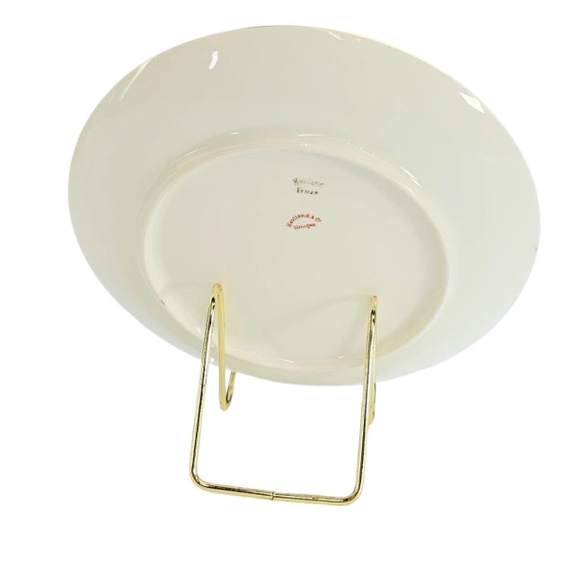 Haviland & Co Limoges France Bone China Salad Plate With 24k Gold Rim — c.1905–1930 For Sale - Image 11 of 13