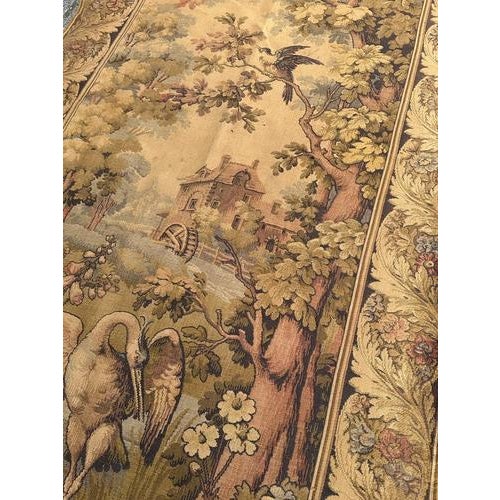 Textile Vintage French Aubusson Style Jacquard Tapestry, 1940s For Sale - Image 7 of 18