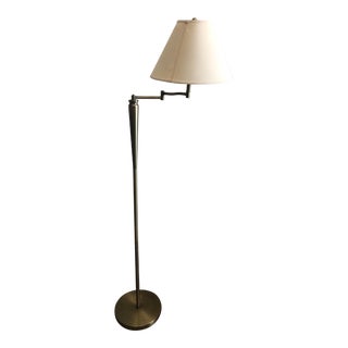 Vintage Brass Standing Floor Lamp For Sale