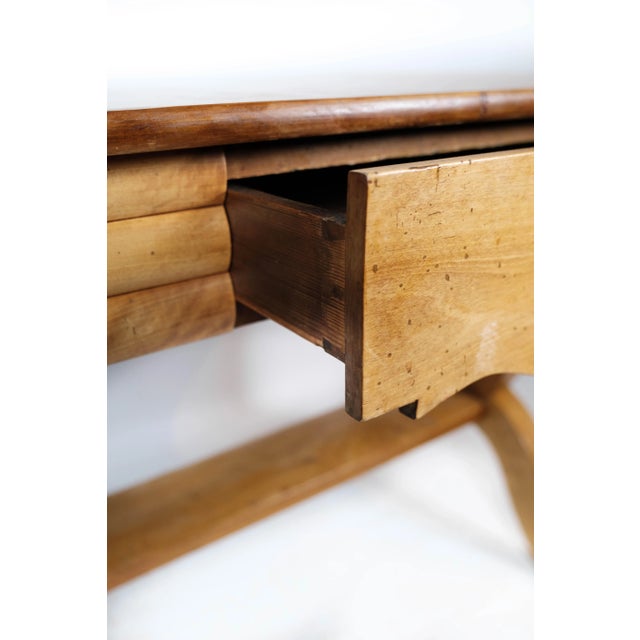 Wood Birchwood Dining Table with Extensions, 1840s For Sale - Image 7 of 14