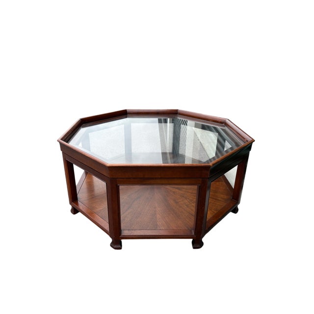 Mid 20th Century Baker Furniture Attributed Octagonal Coffee Table For Sale In Indianapolis - Image 6 of 18