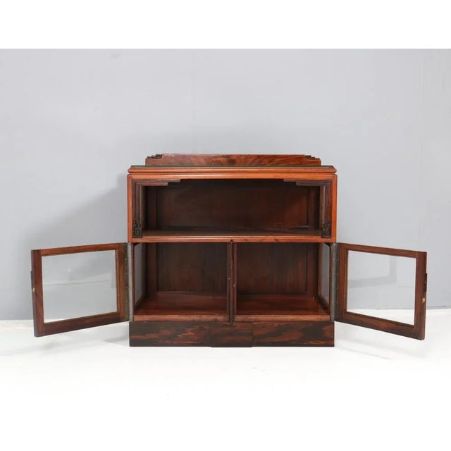 Art Deco Amsterdamse School Tea Cabinet from Padouk, 1920s For Sale - Image 6 of 10