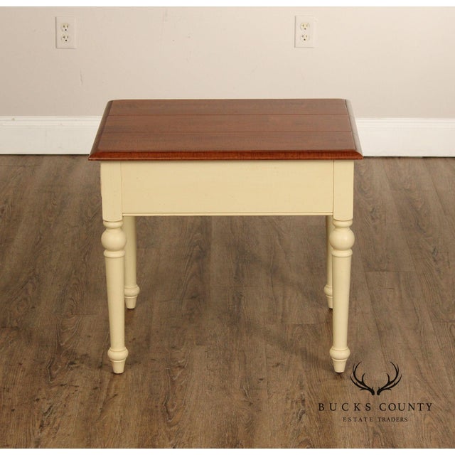 Ethan Allen 'Country Crossings' One-Drawer Side Table For Sale In Philadelphia - Image 6 of 18