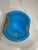 Vintage MCM Alfredo Barbini Murano Art Glass Bowl Ashtray Blue & Brown For Sale - Image 9 of 9