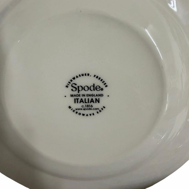 Late 20th Century Vintage Spode Italian Dinner and Dessert Plates, Made in England - Set of 15 For Sale - Image 5 of 6