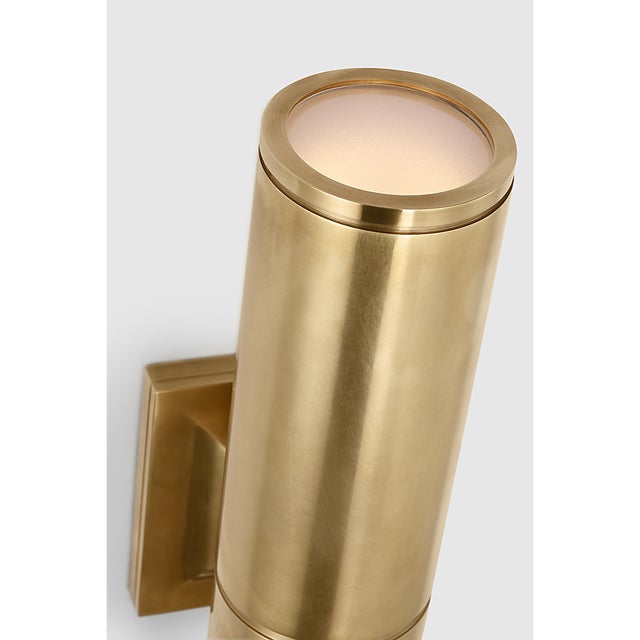 Visual Comfort Chapman & Myers for Visual Comfort Signature Provo 20" Canister Light in Antique-Burnished Brass For Sale - Image 4 of 9