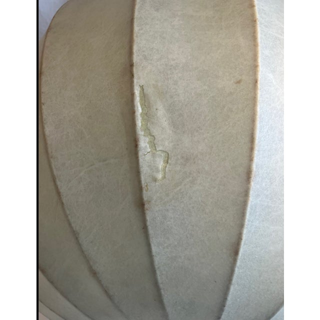 Vintage cocoon pendant lamp, manufactured by Goldkant Leuchten (Germany) in the 1960s and 1970s. Typical mid-century...