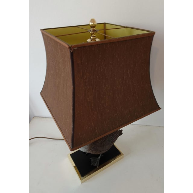 Duck Table Lamp in Polished Brass, 1970s For Sale - Image 10 of 18