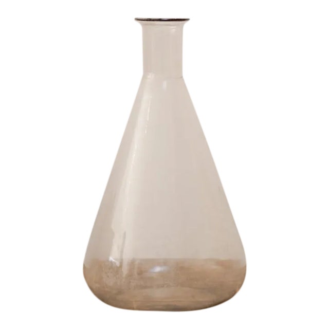 Late 20th Century High Neck Lab Glass Vessel For Sale