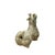 Chinese Vintage Celadon Floral Pattern Ceramic Ancient Chinese Style Art Figure For Sale - Image 3 of 7