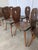 Vintage Brutalist Rustic Farmhouse Wooden Dining Chair, 1970s, Set of 8 For Sale - Image 12 of 18