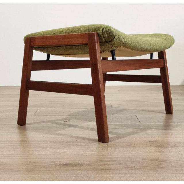 Mid-Century Modern Armchair and Ottoman Mod. 849/849s by Gianfranco Frattini for Cassina, 1950s, Set of 2 For Sale - Image 3 of 12