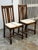 Jacobean Jacobean Revival Antique Oak Upholstered Side Chairs, Pair For Sale - Image 3 of 12