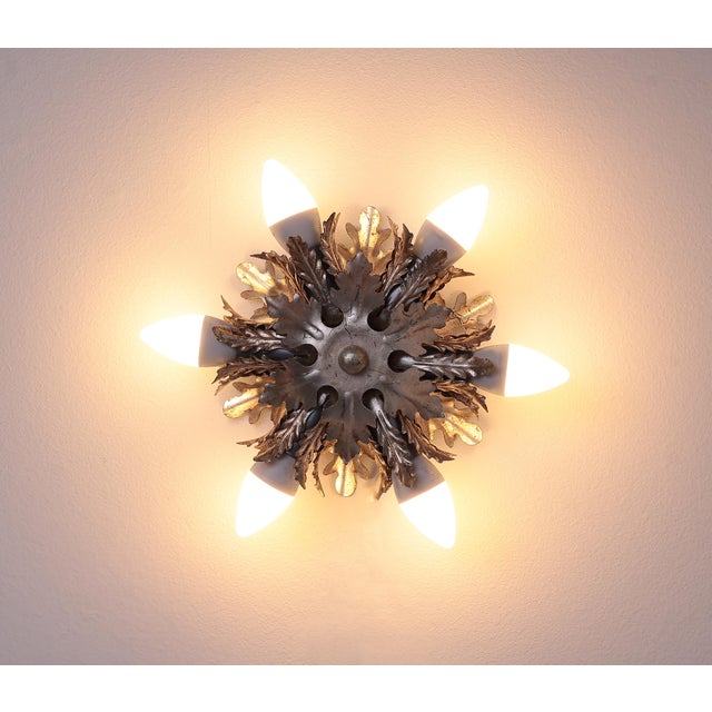 Hollywood Regency Vintage Florentine Wall Lamp from Banci Firenze, 1970s For Sale - Image 3 of 8