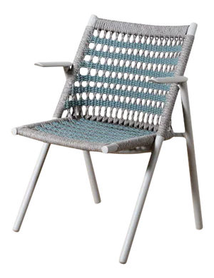 Modern Anatra Woven Outdoor Arm Chair by Janus Et Cie