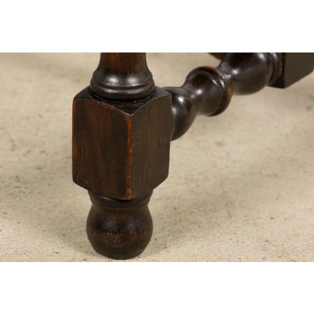 Antique French Louis XIII Style Maple Dining Chairs in Red Velvet - Set of 10 For Sale - Image 14 of 18