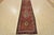 Tribal Karajeh Runner 3’2” X 10’2” Red Wool Semi-Antique Tribal Hand-Knotted Rug For Sale - Image 3 of 15