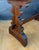 Spanish Rustic Trestle Console Table with Carved Pedestal Supports, 1940s For Sale - Image 6 of 8